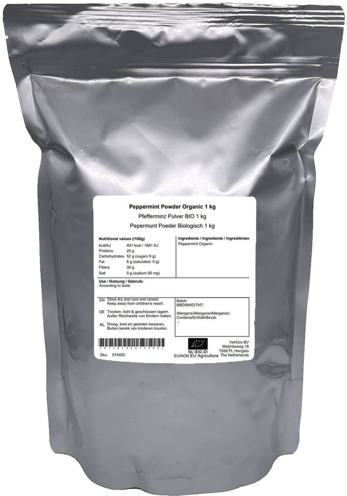 Pepermunt Poeder - 1 Kg - Holyflavours