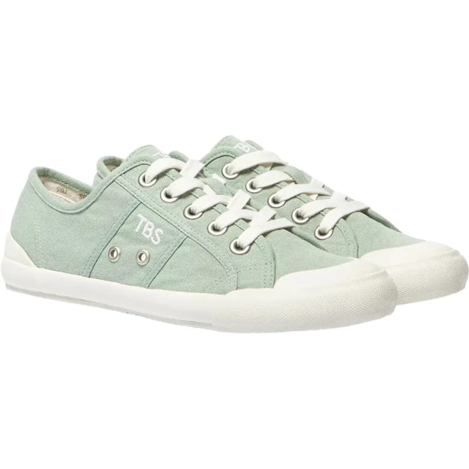 Vrouwen sneakers in gewassen canvas TBS Opaline