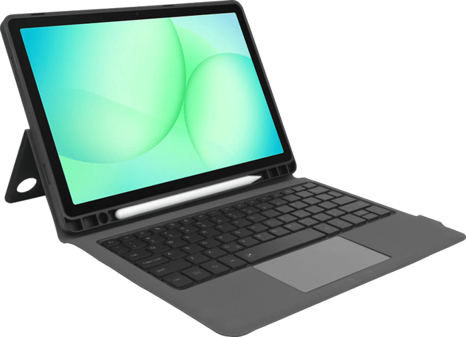 BlueBuilt Samsung Galaxy Tab A11 Plus Toetsenbord Hoes QWERTY Zwart