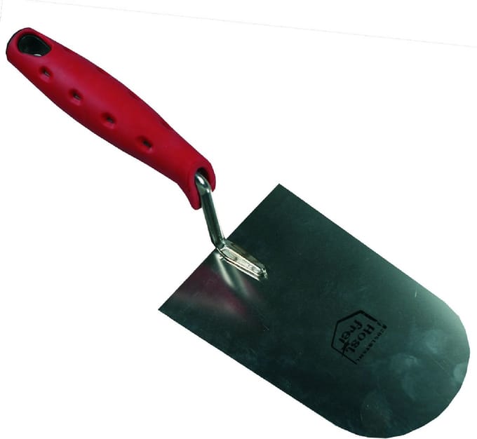 Het Melkmeisje 609180 Stukadoorstroffel - Rond - Softgrip - RVS - 180mm