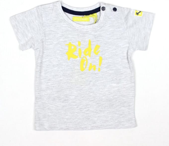 Lemon Beret t-shirt jongens - grijs - 142034 maat 74