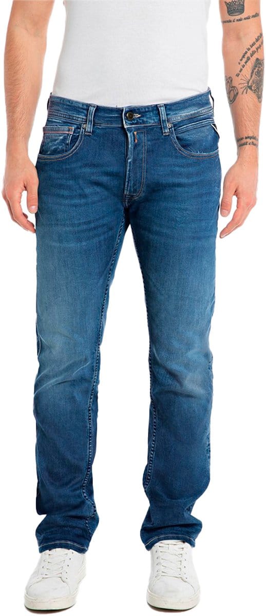 Replay Hyperflex Jeans Grover Straight Fit Medium Blue (MA972Z.000.661 K04 - 009)