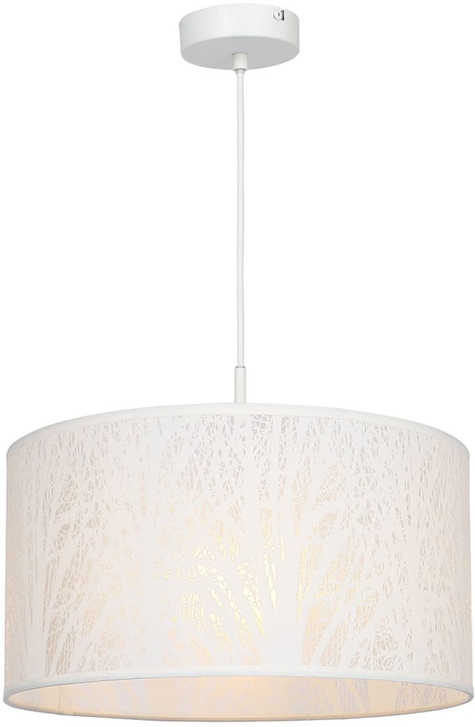 Globo - hanglamp - Pinni - wit - metaal - Ø 38cm - E27 - 15387H