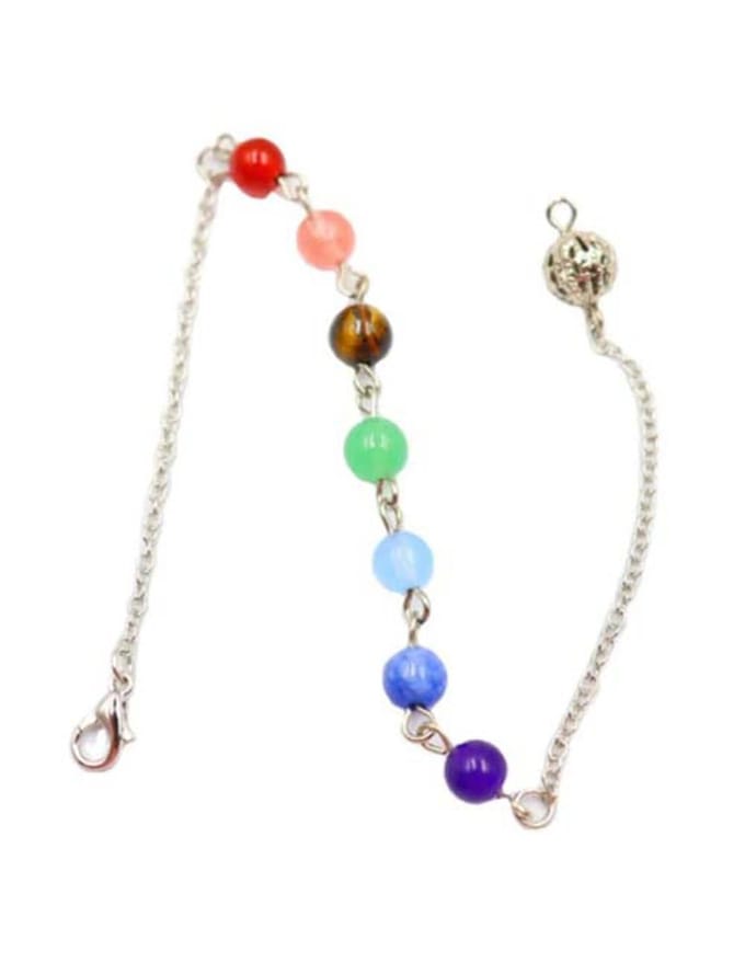 Stones & Bones® Pendel ketting 7 Chakra