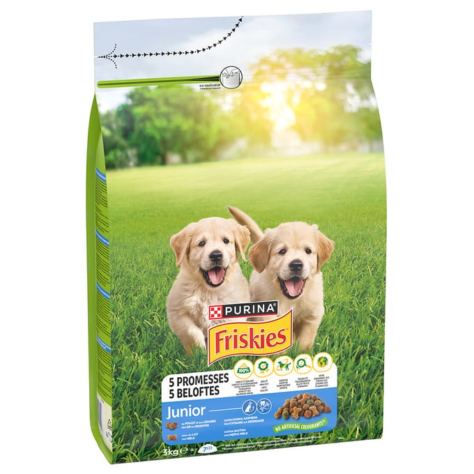 Friskies Junior Honden droogvoer - Kip, Melk & Groenten - 3000g