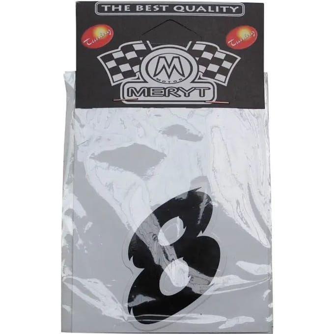 Mini motorfiets stickers Meryt Numero 8