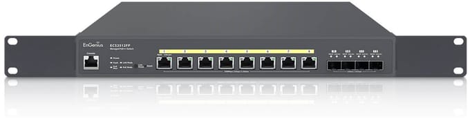 EnGenius ECS5512FP netwerk-switch Managed L2+ 10G Ethernet (100/1000/10000) Power over Ethernet (PoE) Zwart
