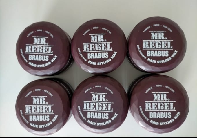 Haar Wax- Haar Matte Wax Brabus-MR.REBEL BRABUS HAIR STAYLING WAX [6 Stuks] 900ML