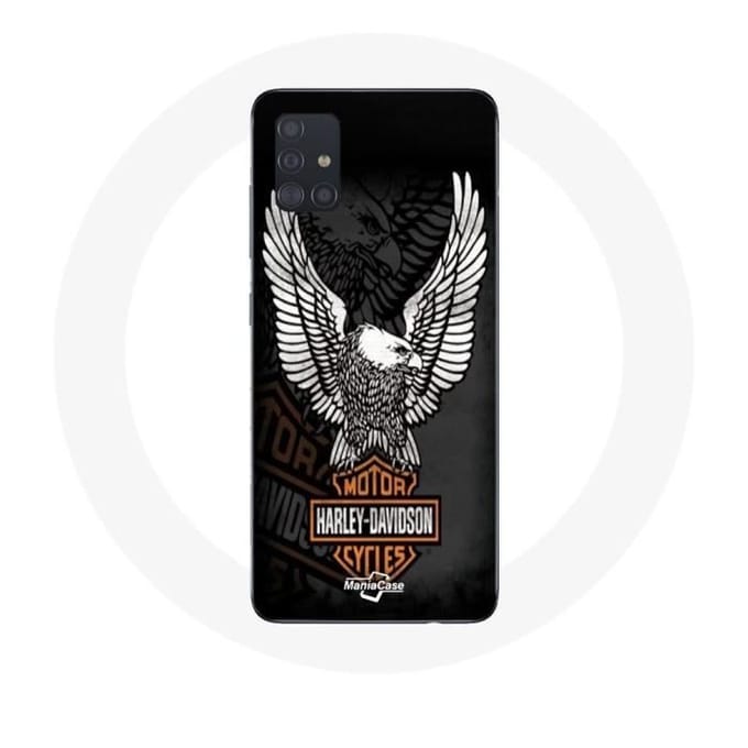 Hoesje voor Samsung Galaxy A71 Harley Davidson adelaarslogo