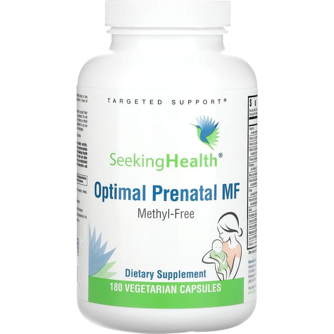 Seeking Health, Optimal Prenatal MF, 180 Veggie Capsules