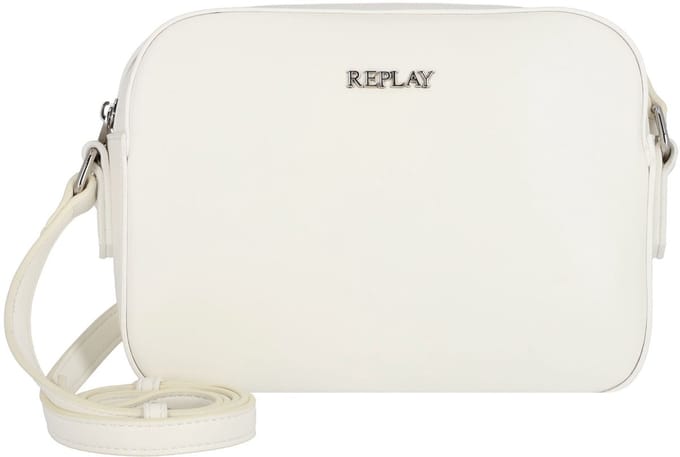 REPLAY Schoudertas Shopper Shoulder Bag Optical White Wit