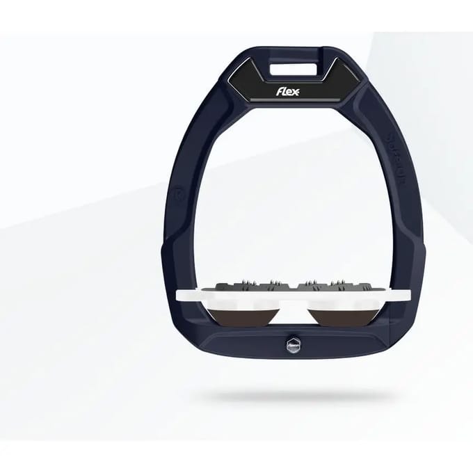 Veiligheidsstijgbeugels Plat Ultra Grip Bruin/Wit/Bruin Flex-On Safe-On