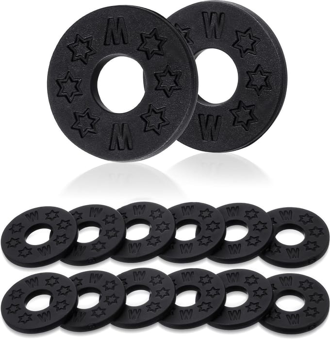 Dailygoods - 12 Stuks Gitaarbandsloten van Premium Siliconen Rubber