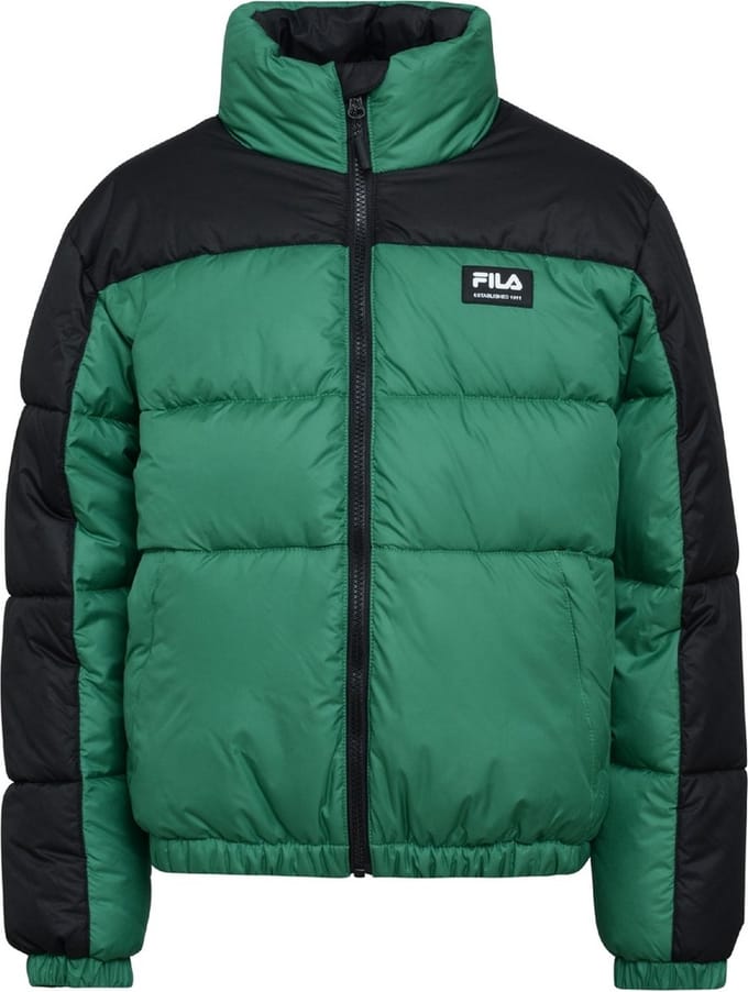 Fila Teens unisex winterjas Thalwenden Blocked Puff Jacket Verdant Green