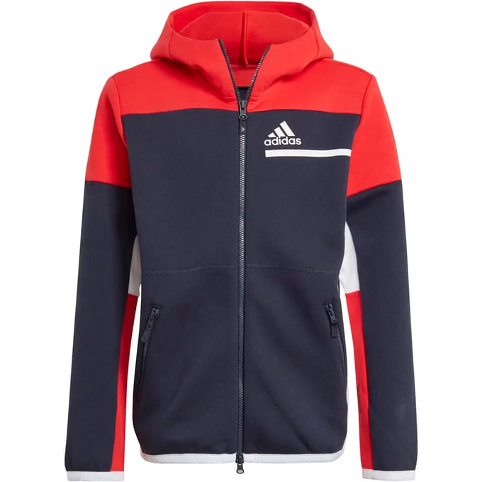 Kinder sweatshirt met capuchon en ritssluiting adidas Z.N.E.