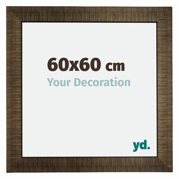 Your Decoration - Fotolijst 60x60 cm - Hout - Champagne Geborsteld - Leeds
