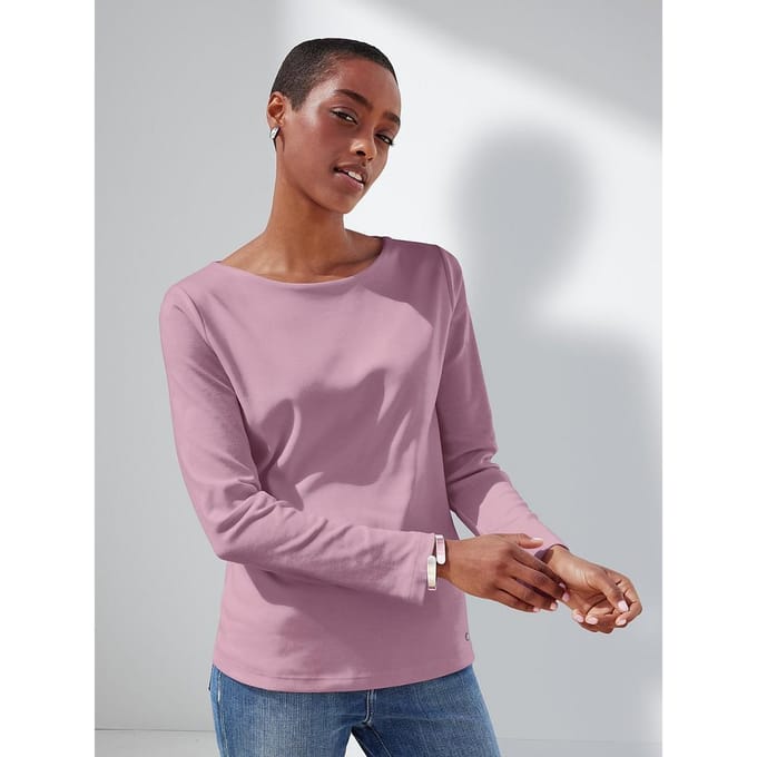Shirt 100% katoen lange mouwen Van Efixelle roze