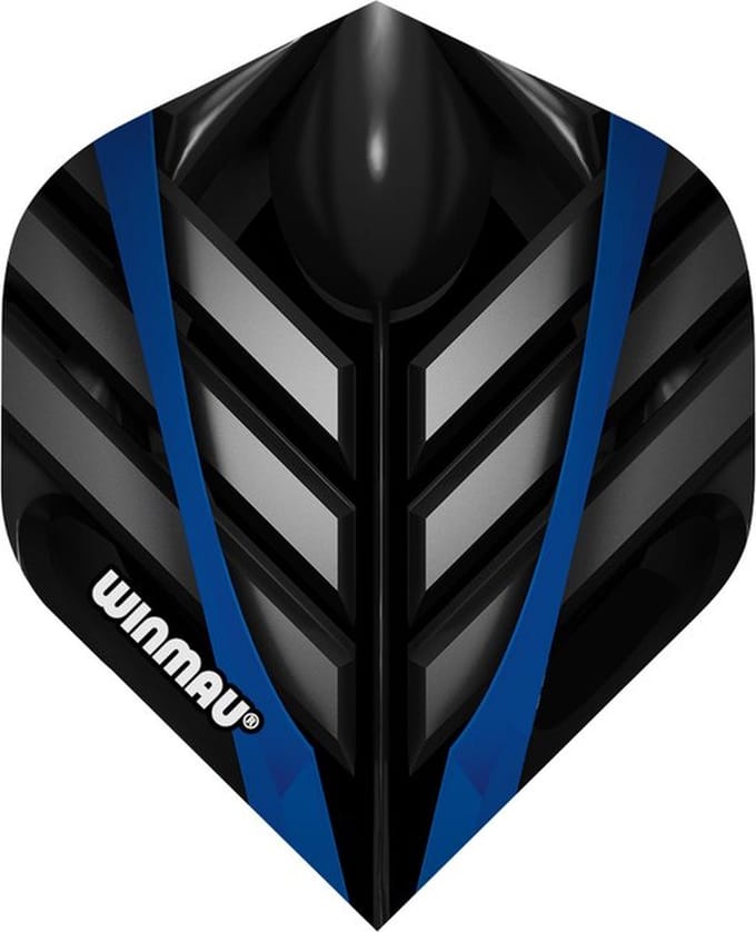 Winmau Mega Standard Zwart, Grijs en Blauw dartvluchten