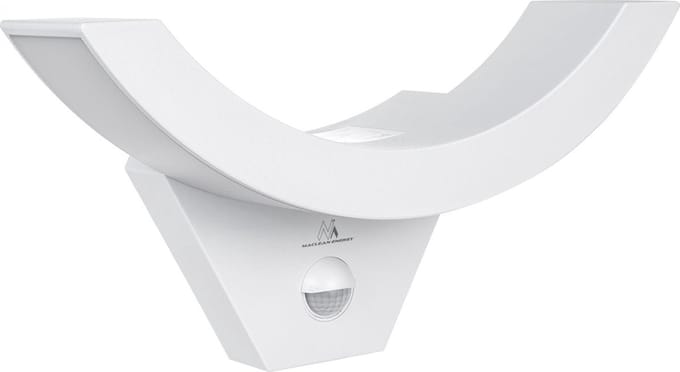 Maclean - LED-lamp met infrarood bewegingssensor/ 800lm 10W IP54 - Wit