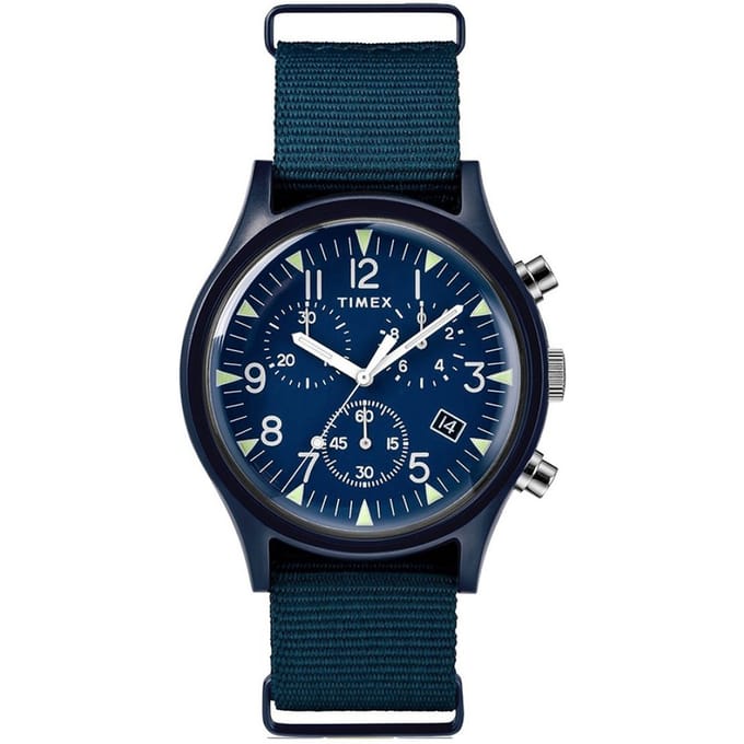 Timex TW2R67600 - Blauwe wijzerplaat - Unisex - QuartzHorloge