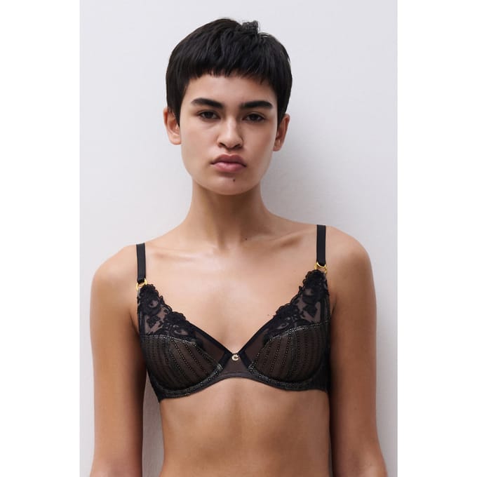 Chantelle Cabaret Sauvage Bra Black Taglia: B80 | Reggiseni Outlet | Donna | Nero