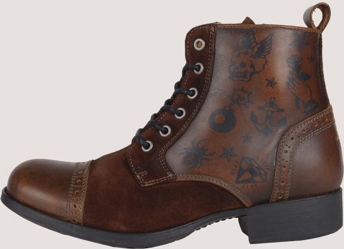 Helstons Mehari Leren Bruin Choco Motorschoenen - Laars