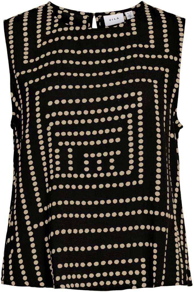 VILA - VIFRELLI KLEO S/L O-NECK SHORT TOP - Dames - Tops
