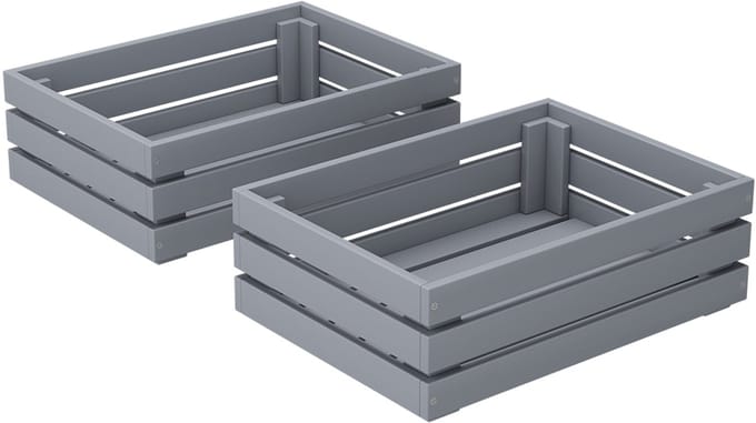 Vicco Novaro Lade – Set van 2 Grijs