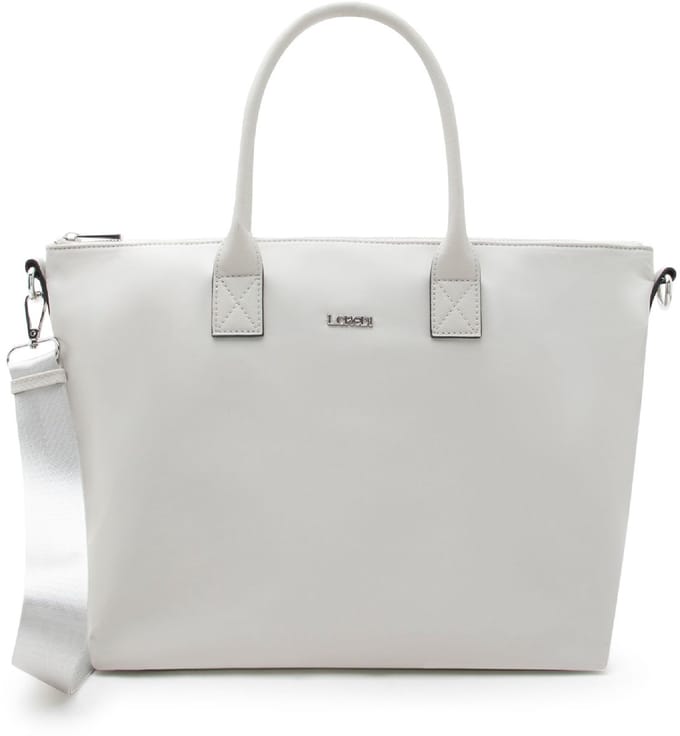 L.CREDI handtas schoudertas Pura Hand Bag Light Gray Lichtgrijs