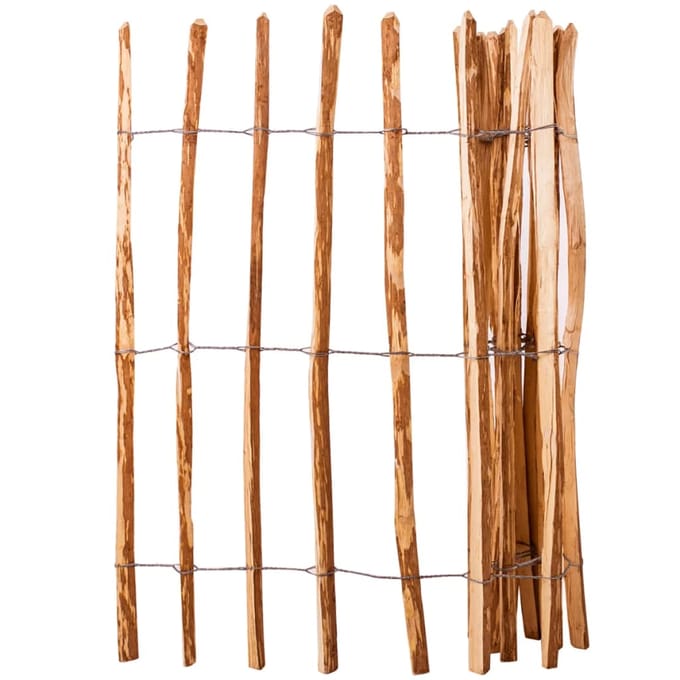 vidaXL Hek 120x250 cm hazelaarhout