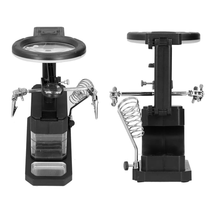 Loupe Station de Soudure Lumière LED Support Porte-Loupe USB pour Réparation