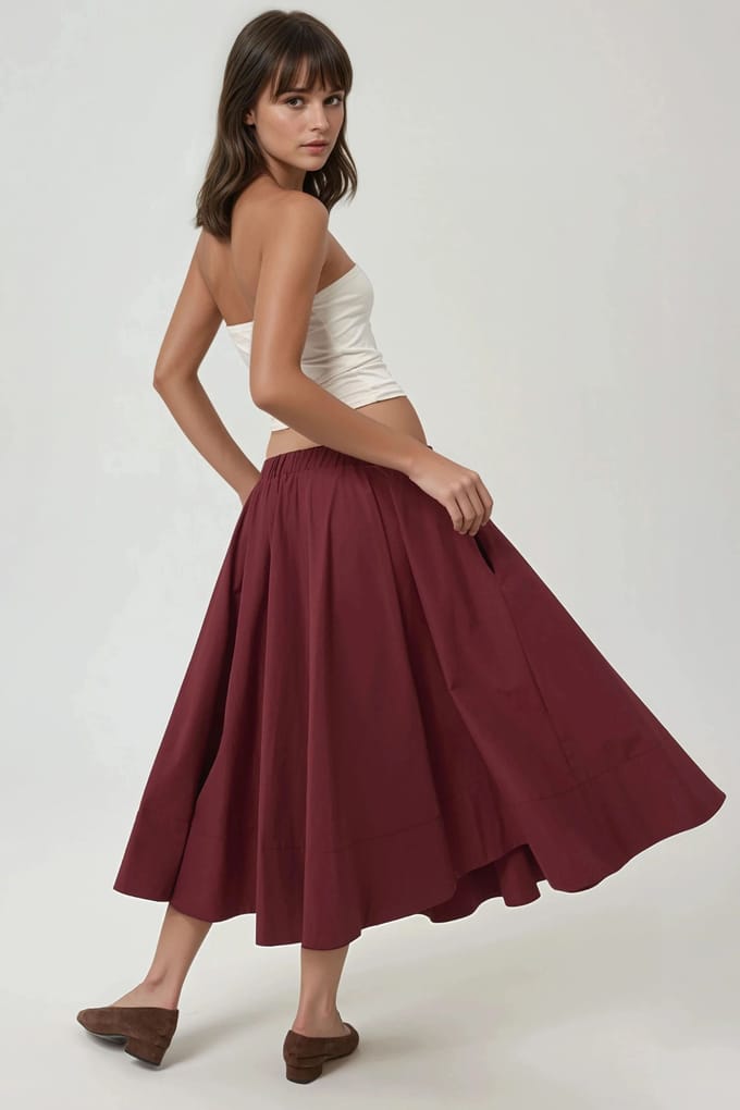 Maxi A-vormige Rok