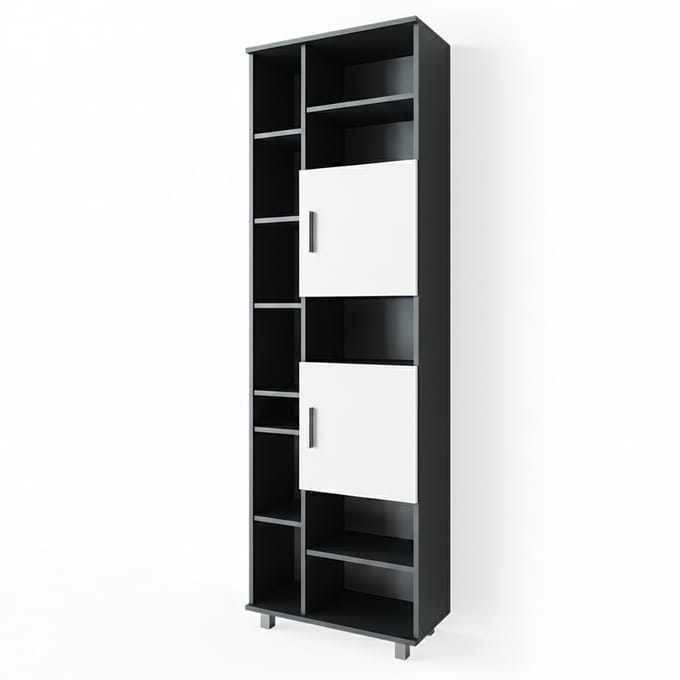 Vicco Ilias Badkamerkast – 60 x 190 cm Antraciet/wit