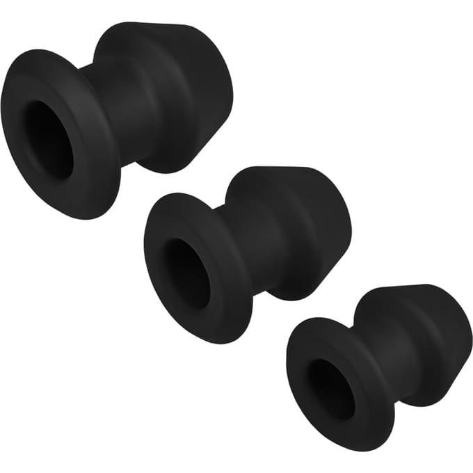 Anale plug set met erotische tunnel, 7,7 10,2 cm