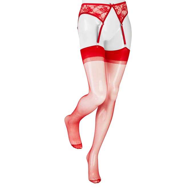 Amorable - Jarretelgordel - Luxe Rood Kant- Inclusief Kousen