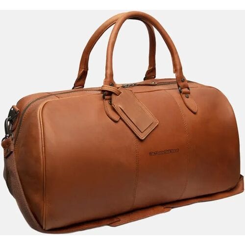 Chesterfield Leren Reistas / Weekendtas William - 40 liter - Cognac