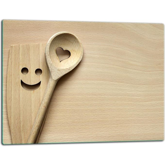 TMK ArtDeko - Snijplank - Glas - 52x40cm - Hittebestendig - Antislip