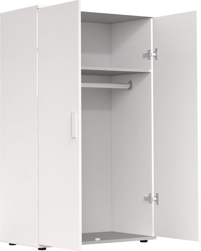 Kledingkast kinderkamer - hanggedeelte en legplank - 120 cm hoog