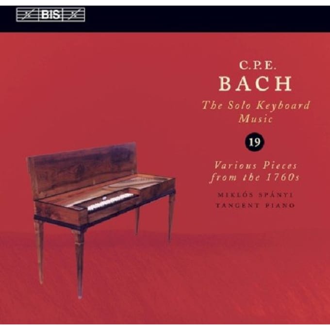 Miklós Spányi - C.P.E. Bach: Solo Keyboard Music, Volume 19 (CD)