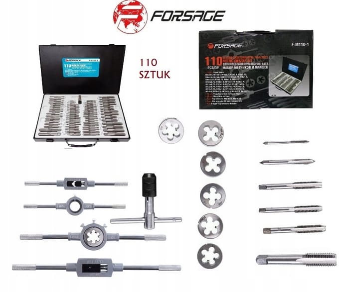 Forsage Serie - Set van Tappen en Snijplaten - 110 Stuks - Professionele Kwaliteit