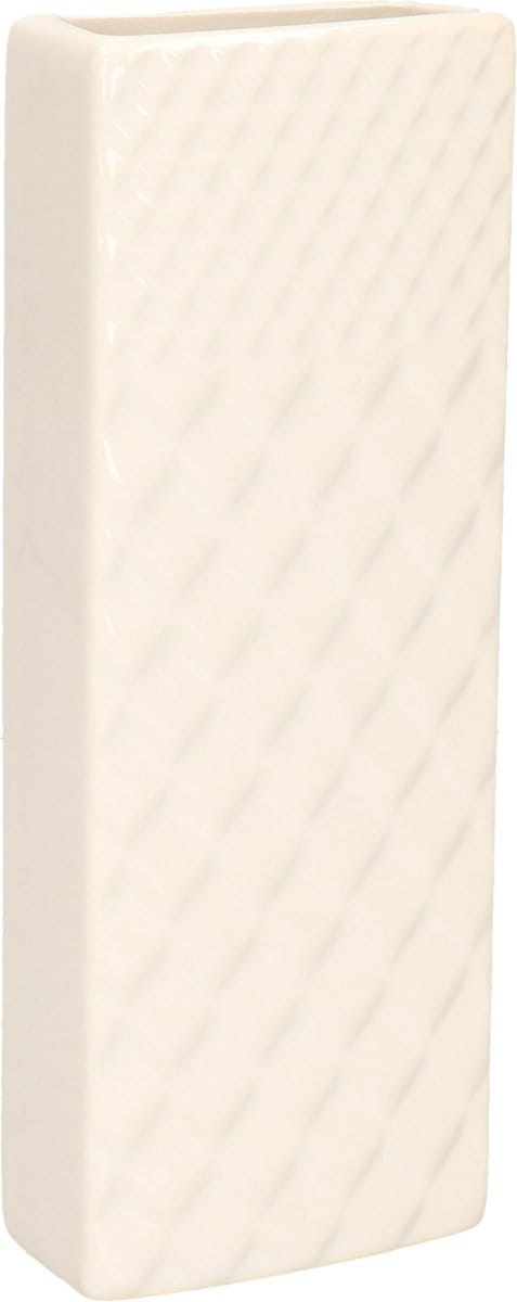 Gerimport Waterverdamper - ivoor wit - keramiek - 400 ml - radiatorbak luchtbevochtiger - 7 x 18,5 cm