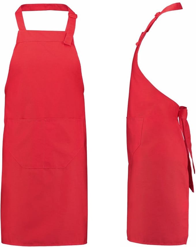 Benza Kookschort Keukenschort - Rood - 75 x 85 cm