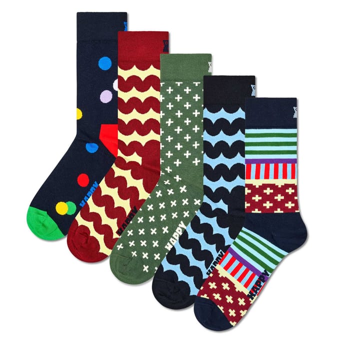 Happy Socks - 5-Pack Graphic Socks - Dames - Sokken