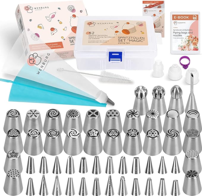 Professionele Spuitzak Set met 100 Accessoires - Diverse Spuitmonden voor Taartdecoratie