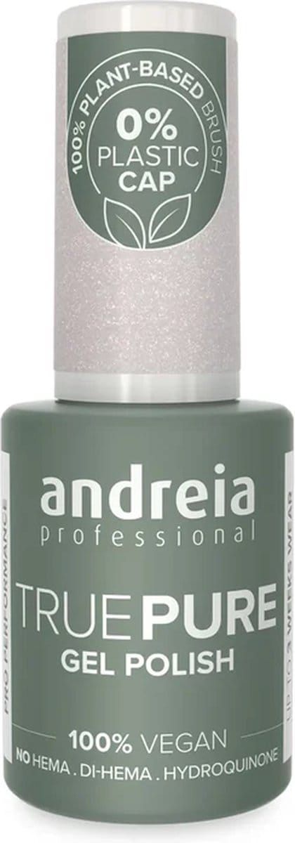 Andreia Professional - Gellak - True Pure - Wit Glitter T03 - HEMA vrij - Vegan - 10,5ml