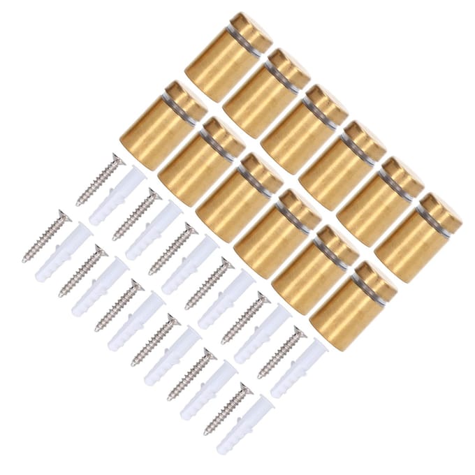 12 Stuks Afstandsschroef RVS 12x20mm Wandmontage Advertentie Bevestigingsset