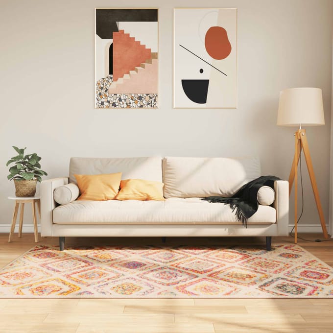 vidaXL - Vloerkleed - wasbaar - 120x180 - cm - meerkleurig