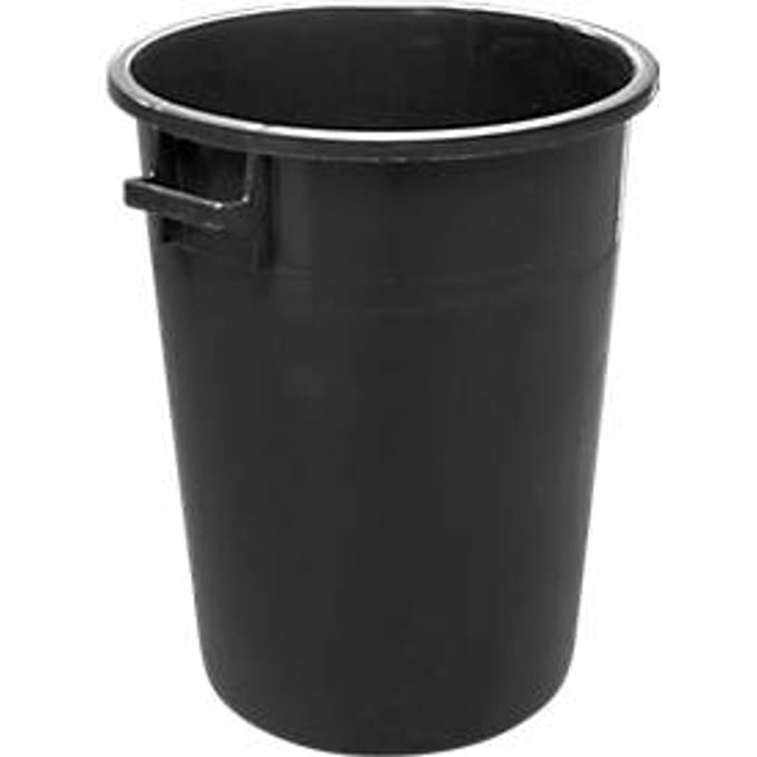 Ton, van HDPE, stapelbaar 100 liter, zwart