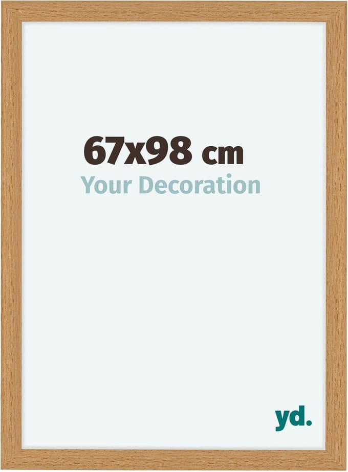 Your Decoration - Fotolijst 67x98 cm - MDF - Beuken - Como
