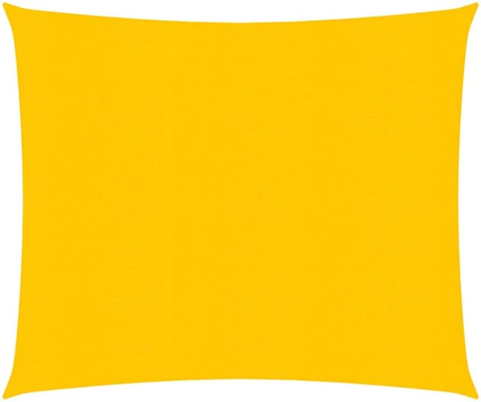 vidaXL - Zonnezeil - 160 - g/m² - 2,5x3 - m - HDPE - geel
